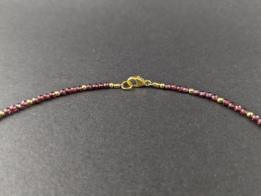 Preview: Granat Halskette (42 cm)